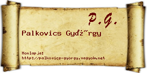 Palkovics György névjegykártya